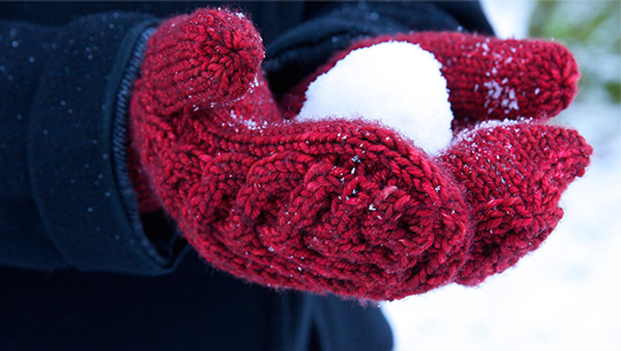 Antler Mittens - Knitting